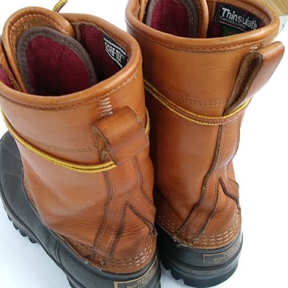 L.L. Bean Gore-Tex Thinsulate Maine Hunting Shoe 10 Leather Boot Brown - Picture 14 of 16